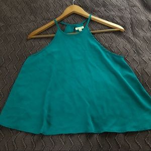 Lily White High Neck Tank